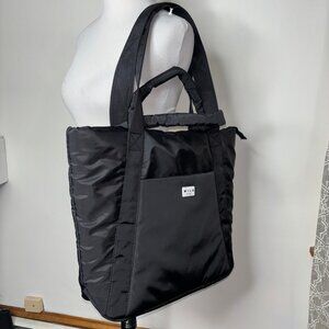 Wilo The Label Black Trapezium Tote Double Handle Tote Bag Padded